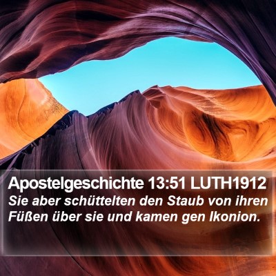 Apostelgeschichte 13:51 LUTH1912 Bible Verse Image