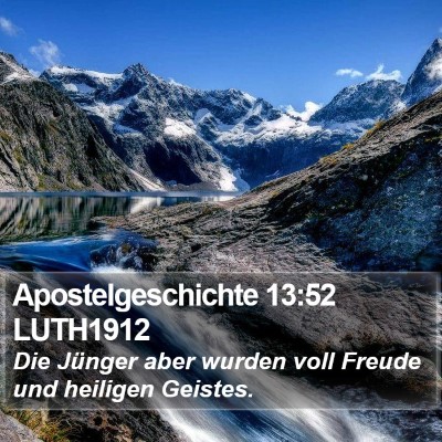 Apostelgeschichte 13:52 LUTH1912 Bible Verse Image