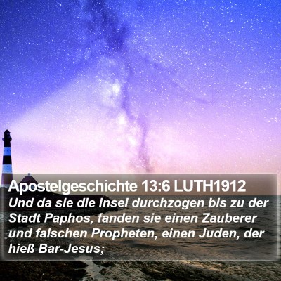 Apostelgeschichte 13:6 LUTH1912 Bible Verse Image