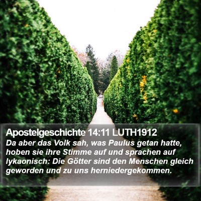 Apostelgeschichte 14:11 LUTH1912 Bible Verse Image