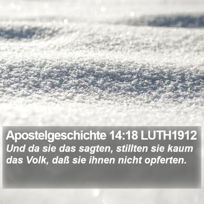 Apostelgeschichte 14:18 LUTH1912 Bible Verse Image
