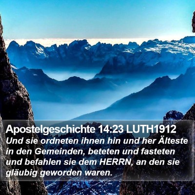 Apostelgeschichte 14:23 LUTH1912 Bible Verse Image