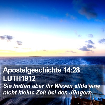 Apostelgeschichte 14:28 LUTH1912 Bible Verse Image