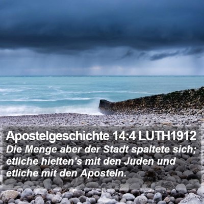 Apostelgeschichte 14:4 LUTH1912 Bible Verse Image