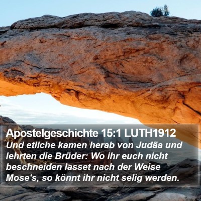 Apostelgeschichte 15:1 LUTH1912 Bible Verse Image