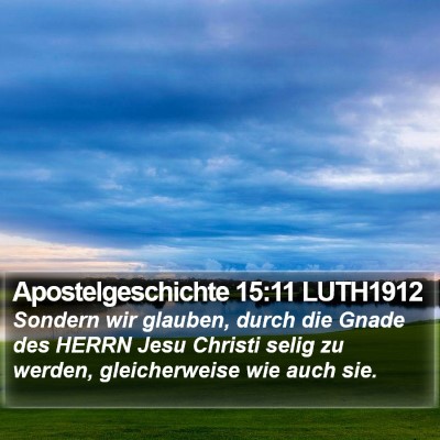 Apostelgeschichte 15:11 LUTH1912 Bible Verse Image