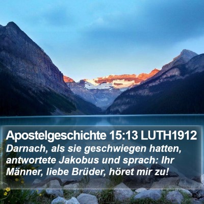 Apostelgeschichte 15:13 LUTH1912 Bible Verse Image