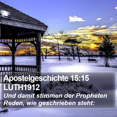 Apostelgeschichte 15:15 LUTH1912 Bible Verse Image