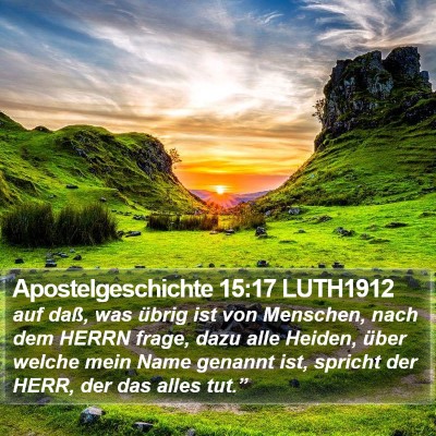 Apostelgeschichte 15:17 LUTH1912 Bible Verse Image
