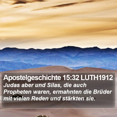 Apostelgeschichte 15:32 LUTH1912 Bible Verse Image