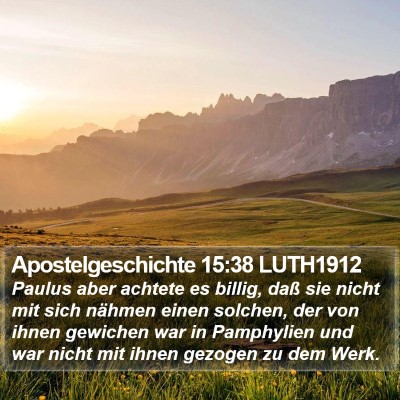 Apostelgeschichte 15:38 LUTH1912 Bible Verse Image
