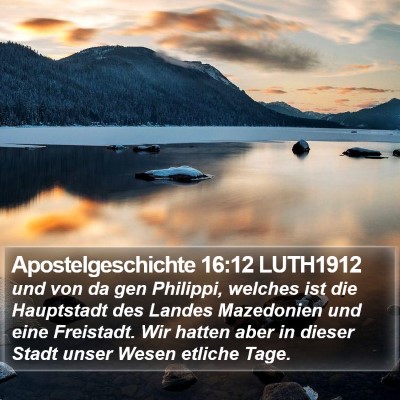 Apostelgeschichte 16:12 LUTH1912 Bible Verse Image