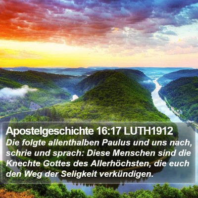 Apostelgeschichte 16:17 LUTH1912 Bible Verse Image