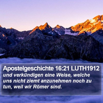 Apostelgeschichte 16:21 LUTH1912 Bible Verse Image