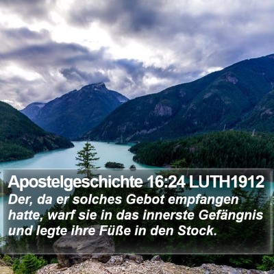 Apostelgeschichte 16:24 LUTH1912 Bible Verse Image