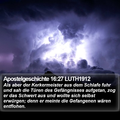 Apostelgeschichte 16:27 LUTH1912 Bible Verse Image