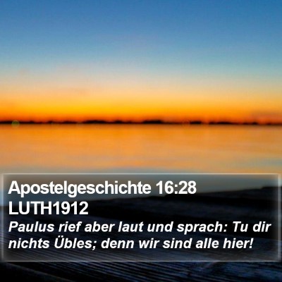 Apostelgeschichte 16:28 LUTH1912 Bible Verse Image