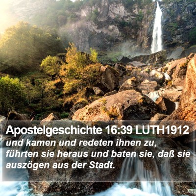 Apostelgeschichte 16:39 LUTH1912 Bible Verse Image