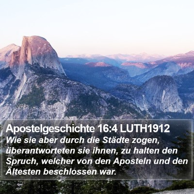 Apostelgeschichte 16:4 LUTH1912 Bible Verse Image