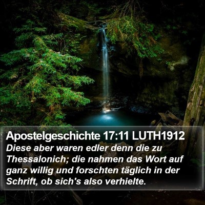 Apostelgeschichte 17:11 LUTH1912 Bible Verse Image