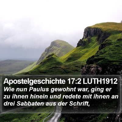 Apostelgeschichte 17:2 LUTH1912 Bible Verse Image