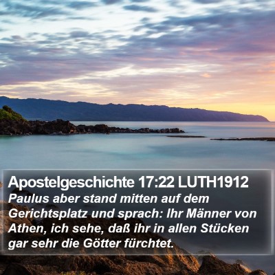 Apostelgeschichte 17:22 LUTH1912 Bible Verse Image