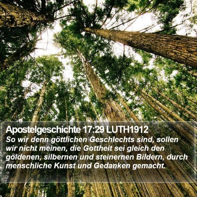 Apostelgeschichte 17:29 LUTH1912 Bible Verse Image
