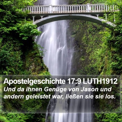 Apostelgeschichte 17:9 LUTH1912 Bible Verse Image
