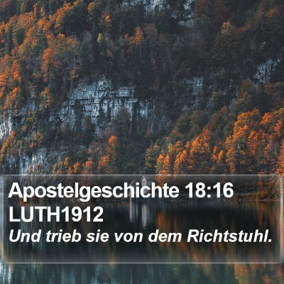 Apostelgeschichte 18:16 LUTH1912 Bible Verse Image
