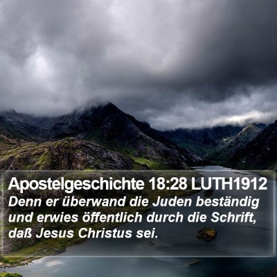 Apostelgeschichte 18:28 LUTH1912 Bible Verse Image