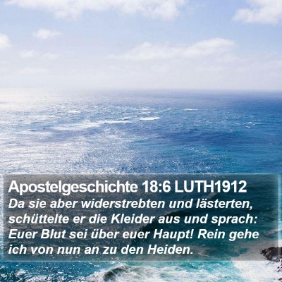 Apostelgeschichte 18:6 LUTH1912 Bible Verse Image