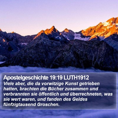 Apostelgeschichte 19:19 LUTH1912 Bible Verse Image