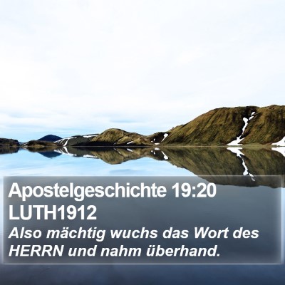 Apostelgeschichte 19:20 LUTH1912 Bible Verse Image