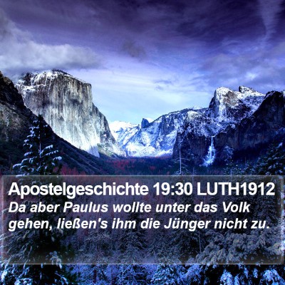 Apostelgeschichte 19:30 LUTH1912 Bible Verse Image