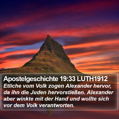 Apostelgeschichte 19:33 LUTH1912 Bible Verse Image