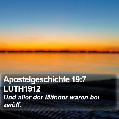 Apostelgeschichte 19:7 LUTH1912 Bible Verse Image