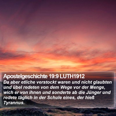 Apostelgeschichte 19:9 LUTH1912 Bible Verse Image