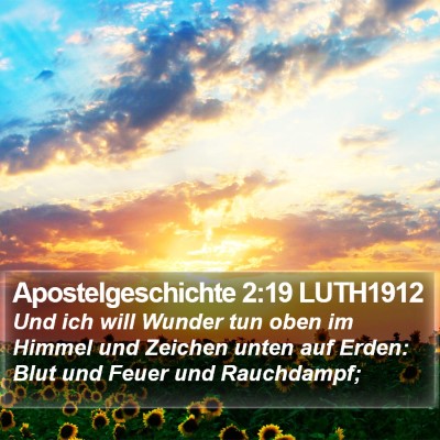 Apostelgeschichte 2:19 LUTH1912 Bible Verse Image