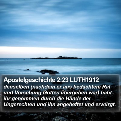 Apostelgeschichte 2:23 LUTH1912 Bible Verse Image