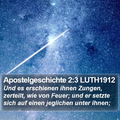 Apostelgeschichte 2:3 LUTH1912 Bible Verse Image