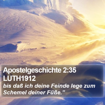 Apostelgeschichte 2:35 LUTH1912 Bible Verse Image