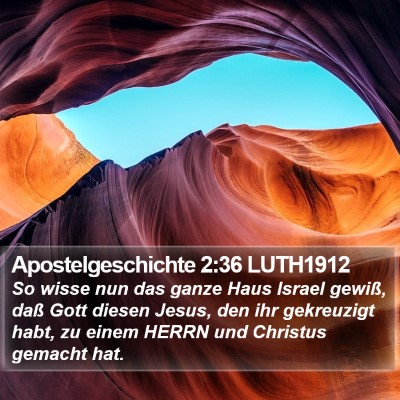 Apostelgeschichte 2:36 LUTH1912 Bible Verse Image