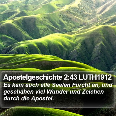 Apostelgeschichte 2:43 LUTH1912 Bible Verse Image