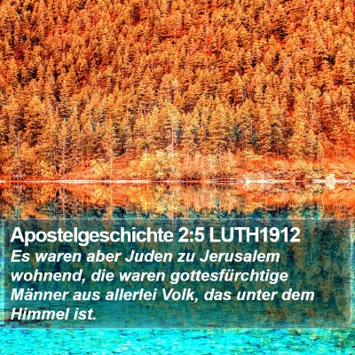 Apostelgeschichte 2:5 LUTH1912 Bible Verse Image
