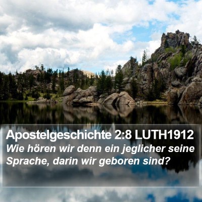 Apostelgeschichte 2:8 LUTH1912 Bible Verse Image