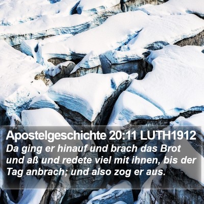 Apostelgeschichte 20:11 LUTH1912 Bible Verse Image