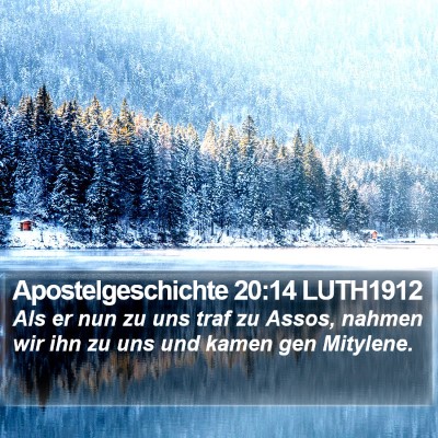 Apostelgeschichte 20:14 LUTH1912 Bible Verse Image