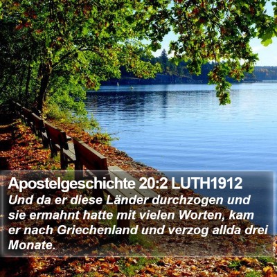 Apostelgeschichte 20:2 LUTH1912 Bible Verse Image