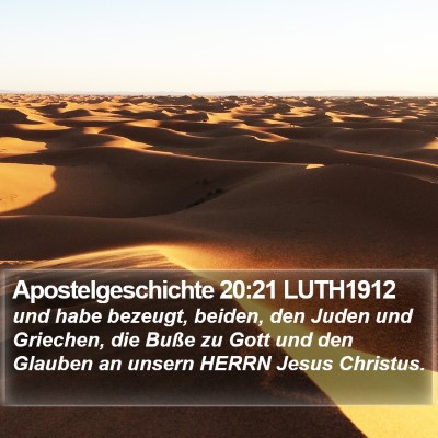 Apostelgeschichte 20:21 LUTH1912 Bible Verse Image