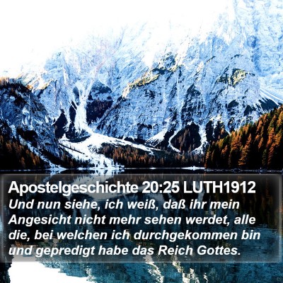 Apostelgeschichte 20:25 LUTH1912 Bible Verse Image